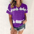 thumbnail image 4 of Wolfast T-Shirts pour Femmes Mode Femmes Mode T-Shirt Imprimé Manches Courtes Blouse Col Rond Hauts Décontractés Manches Courtes Blouses pour Femmes, 4 of 9