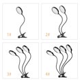 thumbnail image 2 of USB Grow Light pour Plantes 78 DEL Lumière du Soleil Spectre Complet Lampe de Culture à Pince de Bureau Réglable pour Plantes d'Intérieur 5 Niveaux Réglables Minuterie 4/8/12 H, 2 of 7