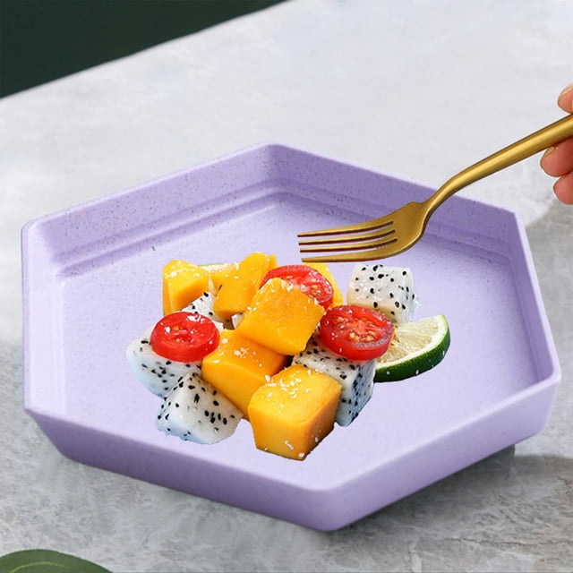 Kitchen Storage, Lightweight Mini Wheats Straw Plates Reusable Squares Dishes Dishwasher Microwave Safe Unbreakables Dinner Plates For Children Adult Pet, Kitchen Gifts