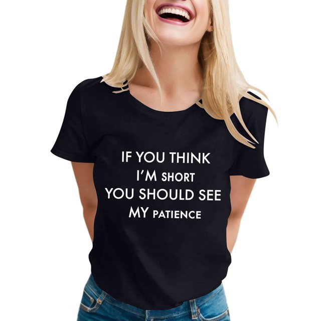 T-shirts Sarcastiques pour Femmes - Phrases Drôles Graphiques, Polyester Spandex, Manches Courtes, Col Rond, Parfait pour Offrir en Cadeau