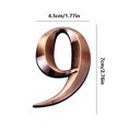 thumbnail image 3 of Cagogo under $5 House Numbers, Modern House Numbers 0-9, Self Adhesive Metal Door Address Numbers for Mailbox Street, Outdoor Numbers, Door Numbers, Address Signs, 3 of 3