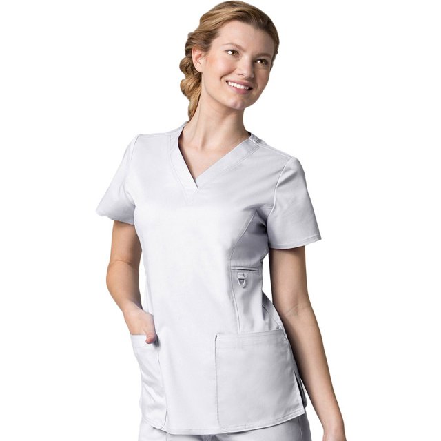 Haut de Sarrau Uni à Col en V COOLMAX pour Femmes EON