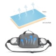 thumbnail image 4 of Sac de Taille Sport avec Porte-Bouteille Sac Banane de Course Cyclisme (Noir), 4 of 8