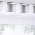 thumbnail image 3 of GROWTH TANK Roman Curtains In Voile Polyester Suitable For Bedroom, Balcony Home And Kitchen White-120×155cm, 3 of 9