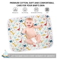 thumbnail image 4 of 1Pack/2Pack Diaper Changing Pads for Baby, Dinosaur Change Mat, 3Layers Waterproof Change Pad Foldable Absorbent Mats for Women, Reusable Incontinence Underpads for Patient 24''x30'', 4 of 7