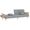 thumbnail image 5 of vidaXL Sofa Bed with Armrests Light Grey Fabric, 5 of 5
