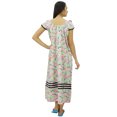 thumbnail image 2 of Bimba Robe de Nuit Mi-Mollet en Coton Sans Manches pour Allaitement, 2 of 8