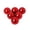 Red, variant on Staron 6Pcs Christmas Balls Ornaments for Xmas Christmas Tree (Silver), 40mm/1.58" Shatterproof Christmas Tree Decorations Ball Ornaments Hanging Ball for Xmas Holiday Party
