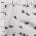 thumbnail image 2 of oneOone Georgette Viscose Brown Fabric Geometrical Sewing Craft Projects Fabric Prints By Yard 42 Inch Wide, 2 of 4