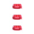 thumbnail image 2 of Baohd Dog Kennel Raised Rim To Provide Cozy And Nest-Like Feel Pet Beds Soft rose red S 3Set, 2 of 6
