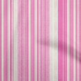 thumbnail image 1 of oneOone Tissu Popeline de Coton Sergé Fuchsia Rose Rayé & Matériel de Robe Tissu Imprimé Tissu au Mètre 56 Pouces de Large, 1 of 4
