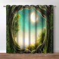 thumbnail image 1 of Green Hill Kitchen Curtains and Valances Set Tier Curtains 36 Inch Length Living Room Bedroom Bathroom Farmhouse Rustic Window Drapes 3 Piece Set Rod Pocket, 1 of 6