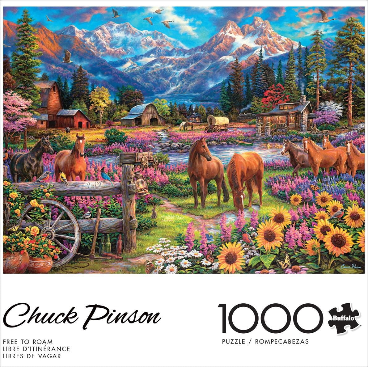 Buffalo Games - Chuck Pinson - Free to Roam - 1000 Piece Jigsaw Puzzle
