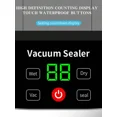 thumbnail image 4 of Machine de Mise sous Vide pour Aliments d'Extérieur et de Maison, Pompe à Vide Entièrement Automatique, Utilisation Humide et Sèche, Scelleuse Rechargeable par USB, Capacité de Batterie : 2000 mAh, 4 of 9