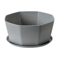thumbnail image 2 of EGNMCR Seedling Tray Resin Plastic Fleshy Flower Pot Balcony Potted Green Radish Plant Imitation Ceramic With Bottom Support Thickened Small Seedling Tray, 2 of 4