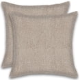 thumbnail image 1 of Herringbone Stripe Cotton Cushions Set of 2 Poly Filled With Zipper Machine Washable, 1 of 5
