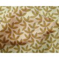 thumbnail image 4 of oneOone Silk Tabby Fabric Leaves Block Print Fabric BTY 42 Inch Wide, 4 of 4