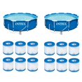 thumbnail image 1 of Intex Set de Piscine 10'x30" avec Cartouche Filtrante à Pompe Filtrante (2 Pack)(12Pack), 1 of 12