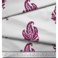 thumbnail image 2 of Soimoi Poly Georgette Fabric Floral & Paisley Block Print Sewing Fabric Yard 42 Inch Wide, 2 of 3