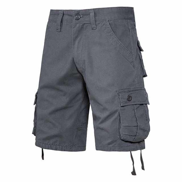 Styesk Mens Shorts Men's Pockets Cargo Pants Casual Button Classic Summer Short With Multi Pockets