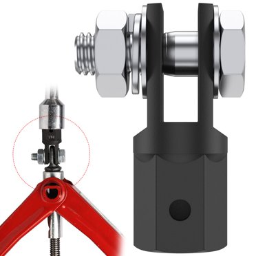 EASTIN Adaptateur de Prise de Ciseaux pour 1/2 Pouce d'Entraînement / Impact / Clé / Douilles d'Entraînement Standard Adaptateur de Perceuse à Ciseaux en Acier Robuste pour la Plupart des Vérins à Ciseaux à Anneau / Double Trou
