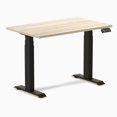 thumbnail image 1 of Desky Bureau Assis-Debout Mini Double - Chêne Classique / 40 x 24 Pouces / Noir Mat, 1 of 10