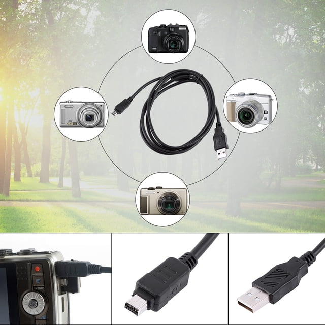 Ejoyous Camera Data Cable, Camera USB Cord,1.5M 12 Pin Data Cable Camera USB Cable Data Transferring Cable For Olympus Digital Camera