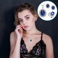 thumbnail image 2 of Boucles d'Oreilles pour Femmes Collier en Cristal Bagues de Mariage pour Femmes Ensemble de Bijoux Style Mode Bague en Cristal Boucles d'Oreilles Collier Femmes Bijoux de Mariage, 2 of 4