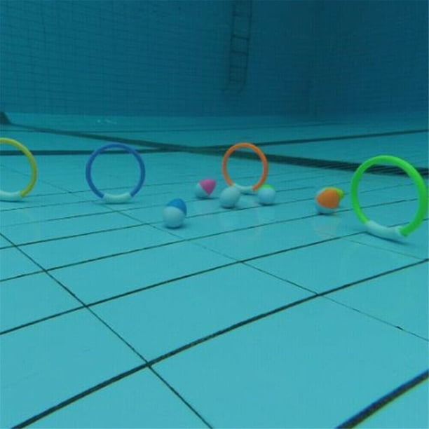 4 Anneaux De Plongée Sous-marine – Jouets Piscine Pour Enfants, Apprendre à Nager En S’amusant