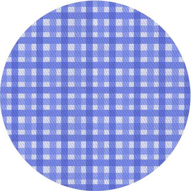 Ahgly Company Tapis Rond Lavable en Machine Intérieur Jour Transitionnel Bleu Ciel, 5 Pieds Rond