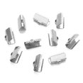 thumbnail image 4 of KLKCMS 20 Pieces Ribbon Clip Clamp Cord Crimp End for Jewellery Making Necklace 13mm, 4 of 8