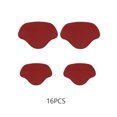 thumbnail image 2 of 16 Pieces Microfiber Shoes Heal Repair Patch Professional Self-adhesive Accessories High Heels Solid Color Sneaker Repairing Plate Tap Accessories Red, 2 of 9