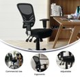 thumbnail image 2 of Flash Furniture Mid-Back Black Mesh Multifunction Executive Swivel Chair with Adjustable Arms, 2 of 9