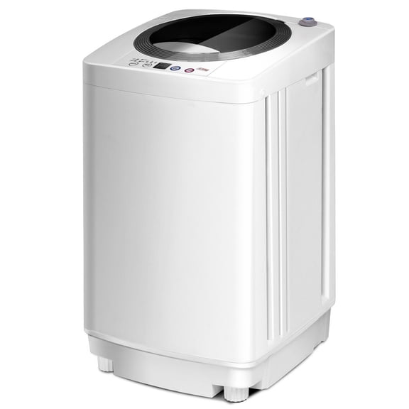 Machine à Laver Portable Compacte Entièrement Automatique avec Essoreuse et Pompe de Vidange, Capacité de Charge de 7,7 Lb