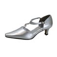 thumbnail image 1 of FLORAL Maribel Women's Wide Width Rhinestone Accent T-Strap Heels, 1 of 6