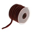 thumbnail image 2 of jifeng 20 Yard Coffee Velvet Ribbon Roll Comfortable Belt for Bowknot as described, 2 of 6