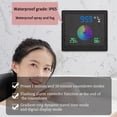 thumbnail image 3 of yingyy 1/2/3/5 5 Inch Digital Weather Station Indoor Outdoor Touch Window Electronic Hydrometer Waterproof Double Clock White 1 Pc, 3 of 6