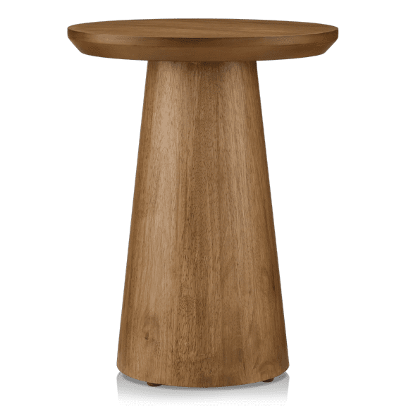 Bouclair Mango Wood Hourglass Side Table
