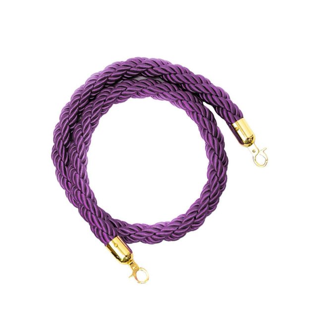 Rope Barriers - Heavy Duty Crowd Control Barriers Control Stanchions 2m Purple