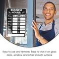 thumbnail image 3 of Miangastore 1 Set Business Hours Sign Hours of Operation Sign Store Hours Sign Sticker, 3 of 8