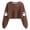 Brown#women's crop sweatshirt, variant on Lcziwo Halloween Crop Sweatshirt for Women Cute Ghost Graphic Tops Lantern Long Sleeve Crewneck Sweatshirt Spooky Season Fall Fashion Pullover Green,XL