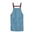 thumbnail image 2 of PVC Kitchen Apron with Phone Pocket | Waterproof, Oil-Resistant & Machine Washable | H-Strap Design | Multiple Colors Available | Ideal for Cooking, Baking & Kitchen Work | 85x65cm/33.4x25.5in, 2 of 6