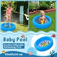 thumbnail image 2 of Piscine Gonflable pour Bébé Portable Gonflable pour Enfants avec Pompe Jeu d'Eau, 2 of 3