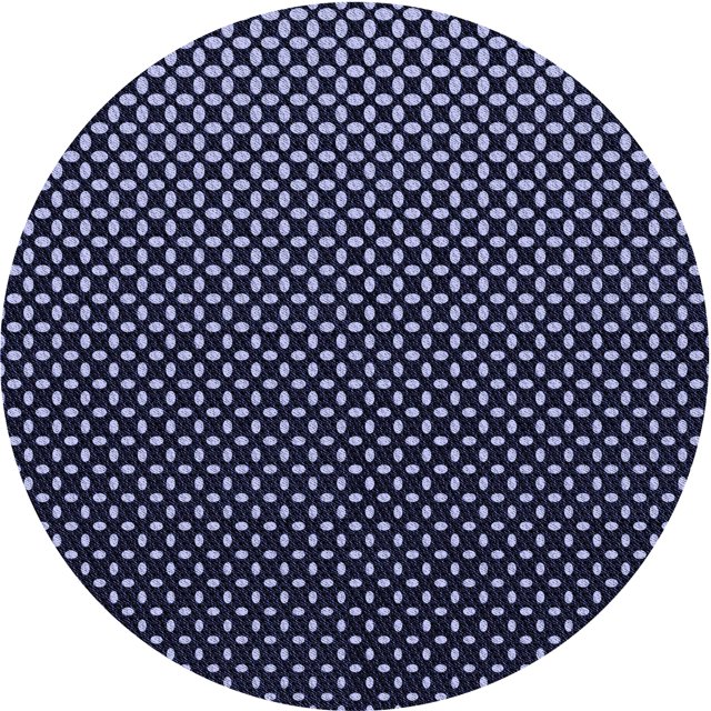 Ahgly Company Tapis Rond Lavable en Machine Intérieur Transitionnel Violet Pervenche, 3 Pieds Rond