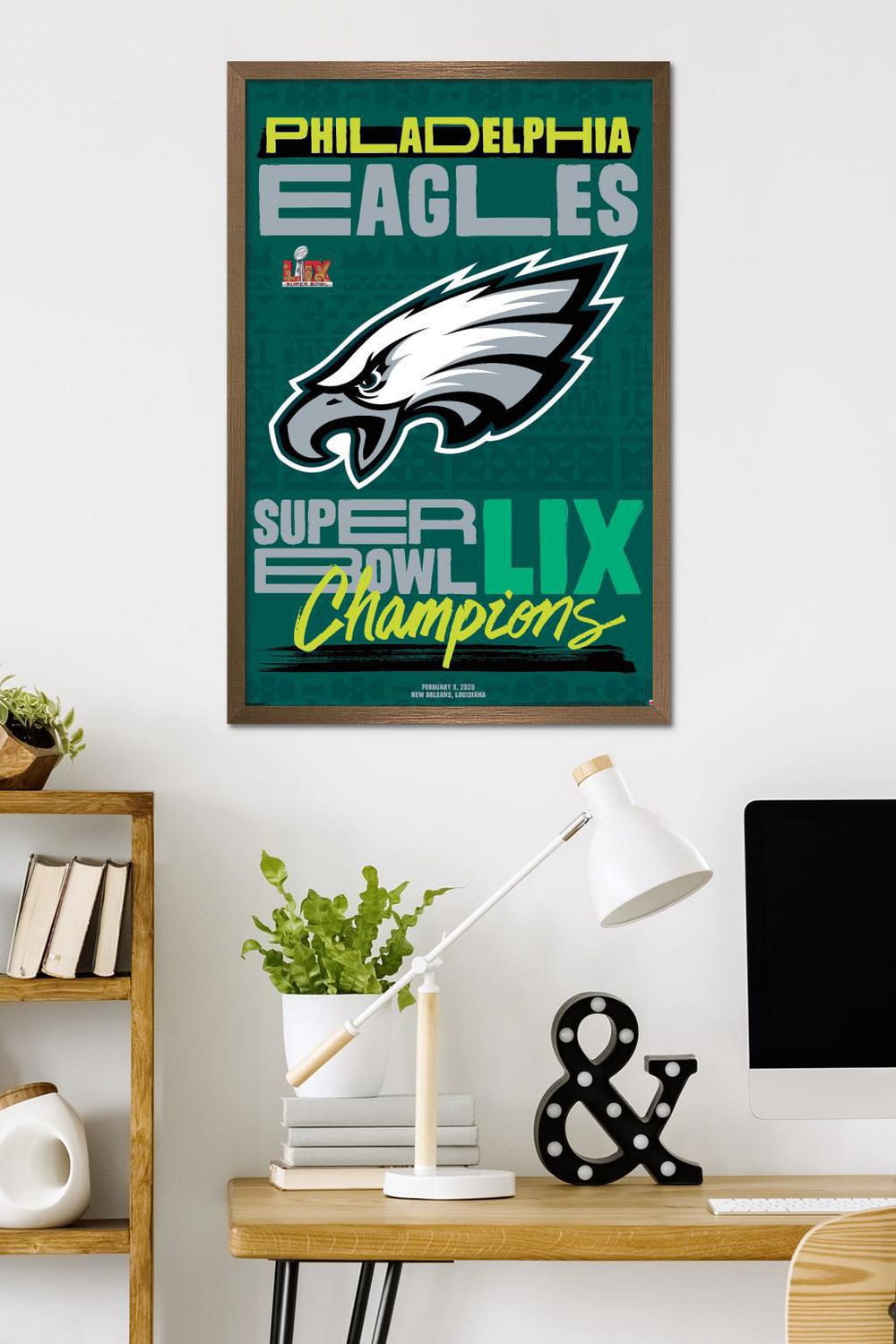 NFL Philadelphia Eagles - Super Bowl LIX Team Logo Wall Poster
