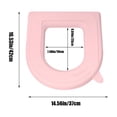 thumbnail image 4 of Feltree All-Weather EVA Toilet Seat Cover with Adhesive Backing, Waterproof Commode Cushion for Elderly Comfort & Easy Installation, 4 of 8