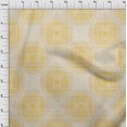 thumbnail image 4 of oneOone Georgette Viscose Mustard Yellow Fabric Geometric Sewing Craft Projects Fabric Prints By Yard 42 Inch Wide, 4 of 4