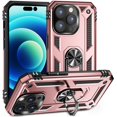 thumbnail image 1 of Étui Robuste avec Béquille Intégrée pour Apple iPhone 15,14,13,12,11, XR,8 Protection Double Couche avec Anneau de Support Rotatif, Étui Robuste, 1 of 5