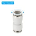 thumbnail image 3 of Unique Bargains Push to Connect Fittings, 6 Pack Fittings Straight Tubes, White, 1/2 Inch Od, 3 of 5