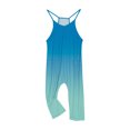 thumbnail image 3 of RXIRUCGD Girls Casual Jumpsuits Gradient Print Sleeveless Summer Rompers Long Pants With Pockets For 5-14 Years( Blue, Size:13 Years ), 3 of 6